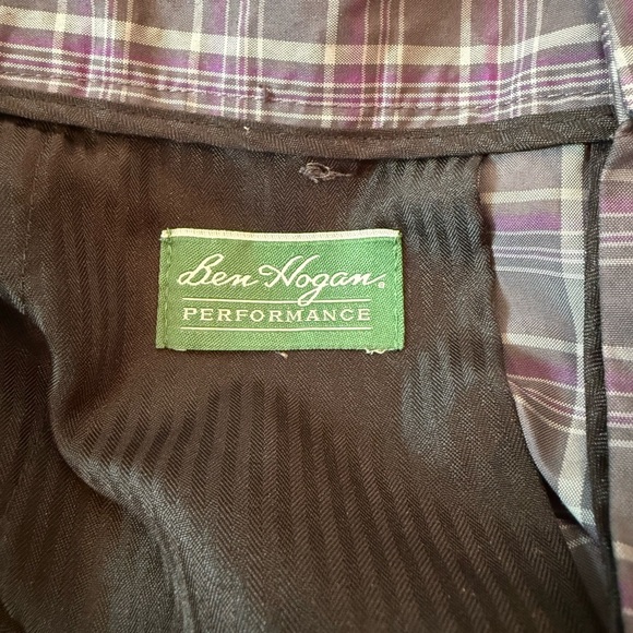 Ben Hogan Shorts Mens Size 32 Chino Pockets Golf Lightweight Outdoors Plaid - Picture 7 of 8